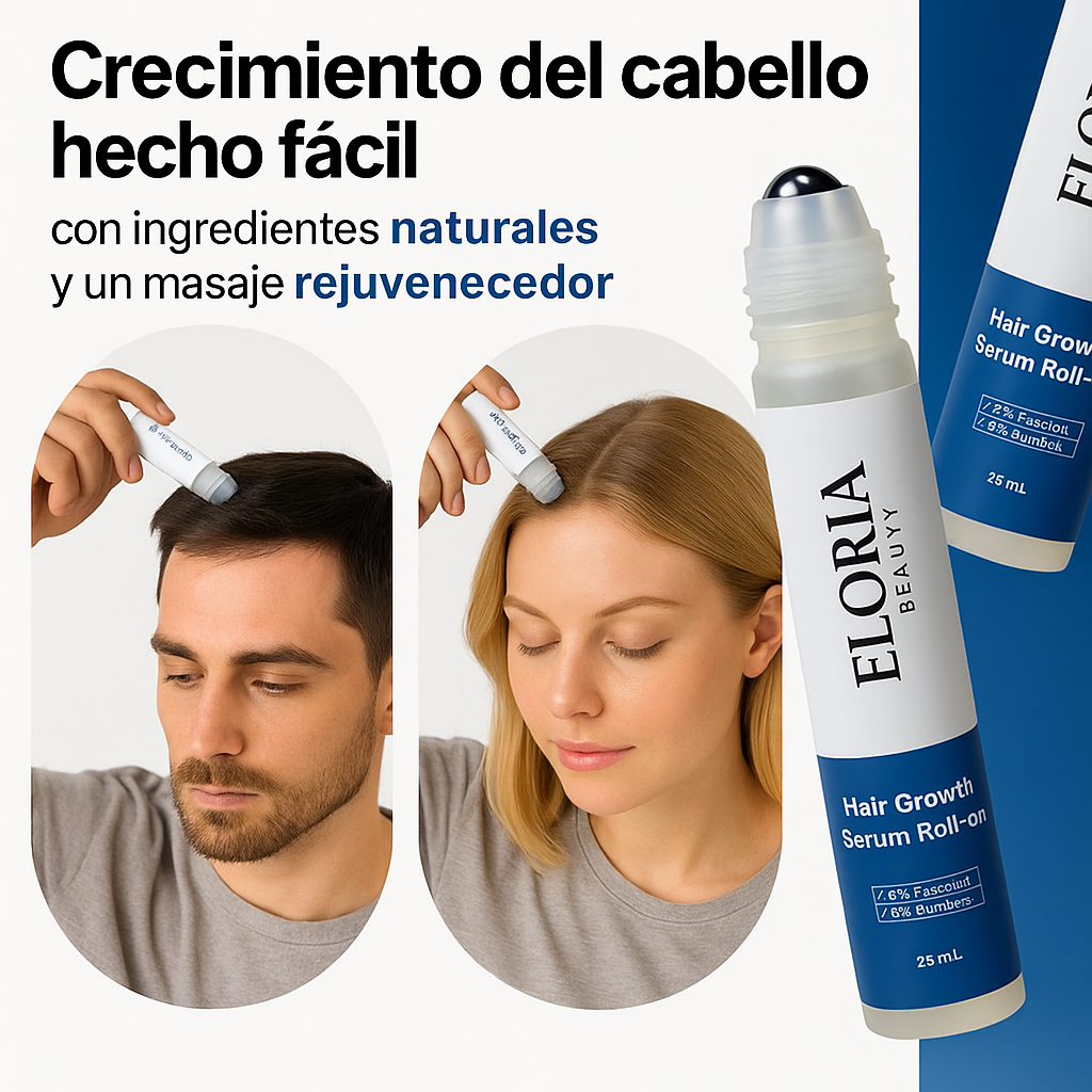Sérum Roll-On para el Crecimiento del Cabello